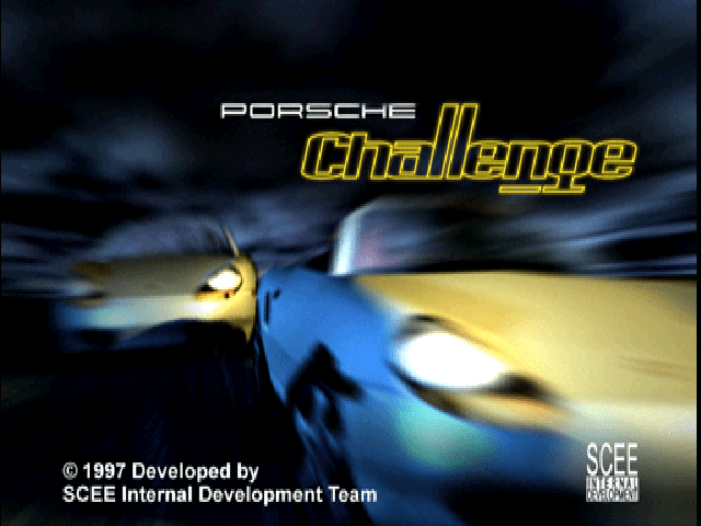 Porsche Challenge title screen for Playstation